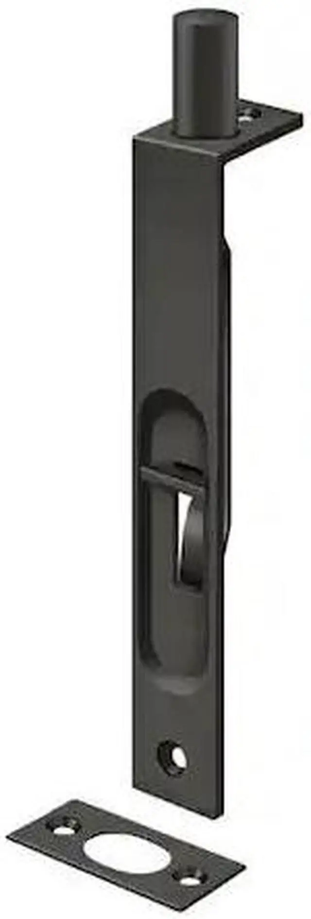 Alt view image 2 of 2 - Deltana 6FBS10B 6 in. Heavy Duty Square Flush Bolt, Oil Rubbed Bronze - Solid