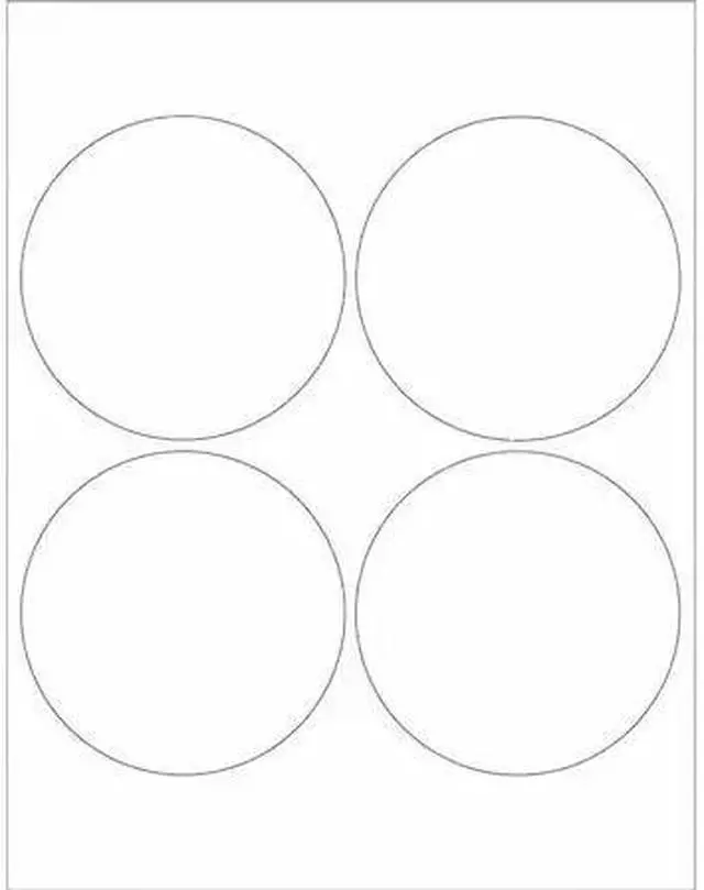 Main image of TAPE LOGIC LL148 Tape Logic® Circle Laser Labels, 4", White, 400/Case