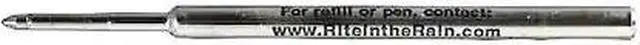 Alt view image 2 of 3 - RITE IN THE RAIN 47R All-Weather Ink Refill,Ballpnt,Med,Blue