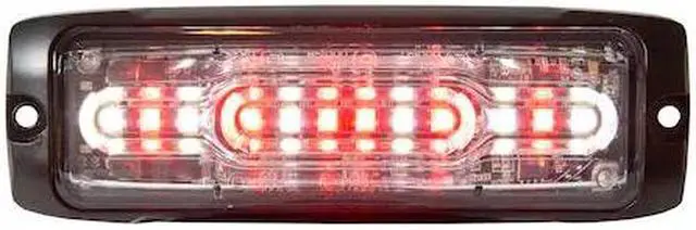 Main image of BUYERS PRODUCTS 8890307 Ultra Thin Wide Angle 5 Inch Clear/Red LED Strobe Light