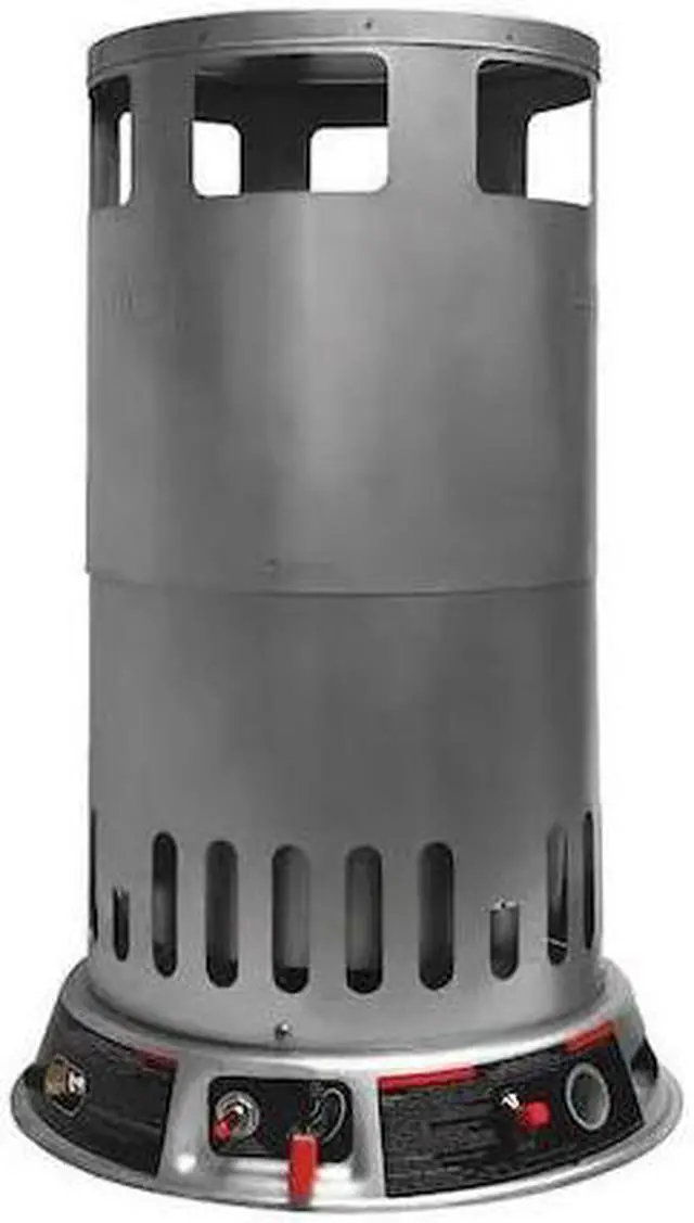 Main image of DAYTON 6BY74 Portable Gas Floor Heater, LP, Matchless Piezo, 15 7/8 in Wx 15