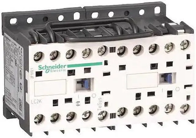 Alt view image 2 of 2 - SCHNEIDER ELECTRIC LC2K0910B7 IEC Magnetic Contactor, 3 Poles, 24 V AC, 9 A,