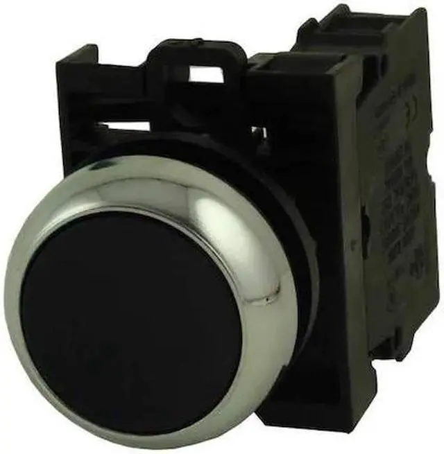 Alt view image 2 of 2 - EATON M22M-D-S-K10 Non-Illuminated Push Button, 22 mm, 1NO, Black
