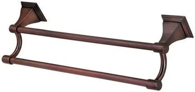 Alt view image 2 of 3 - Kingston Brass BAH612318AC Monarch Dual Towel Bar, Antique Copper