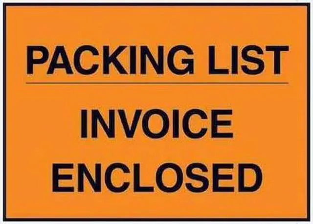 Main image of TAPE LOGIC PL417 Tape Logic "Packing List/Invoice Enclosed" Envelopes, 4 1/2" x
