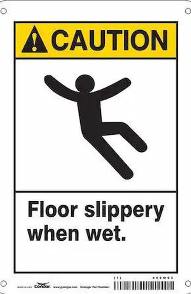 Main image of CONDOR 469M93 Safety Sign, 10 in Height, 7 in Width, Aluminum, Horizontal