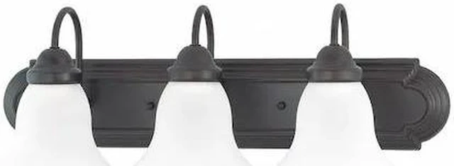 Main image of NUVO 60-3162 Ballerina 3 Light 24 in. Vanity Frosted White Glass Bronze