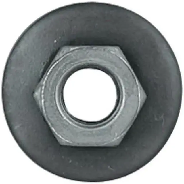 Alt view image 2 of 3 - ZORO SELECT 5910PK M6-1.00 Black Phosphate Finish Steel Hex Nuts, 25 pk.