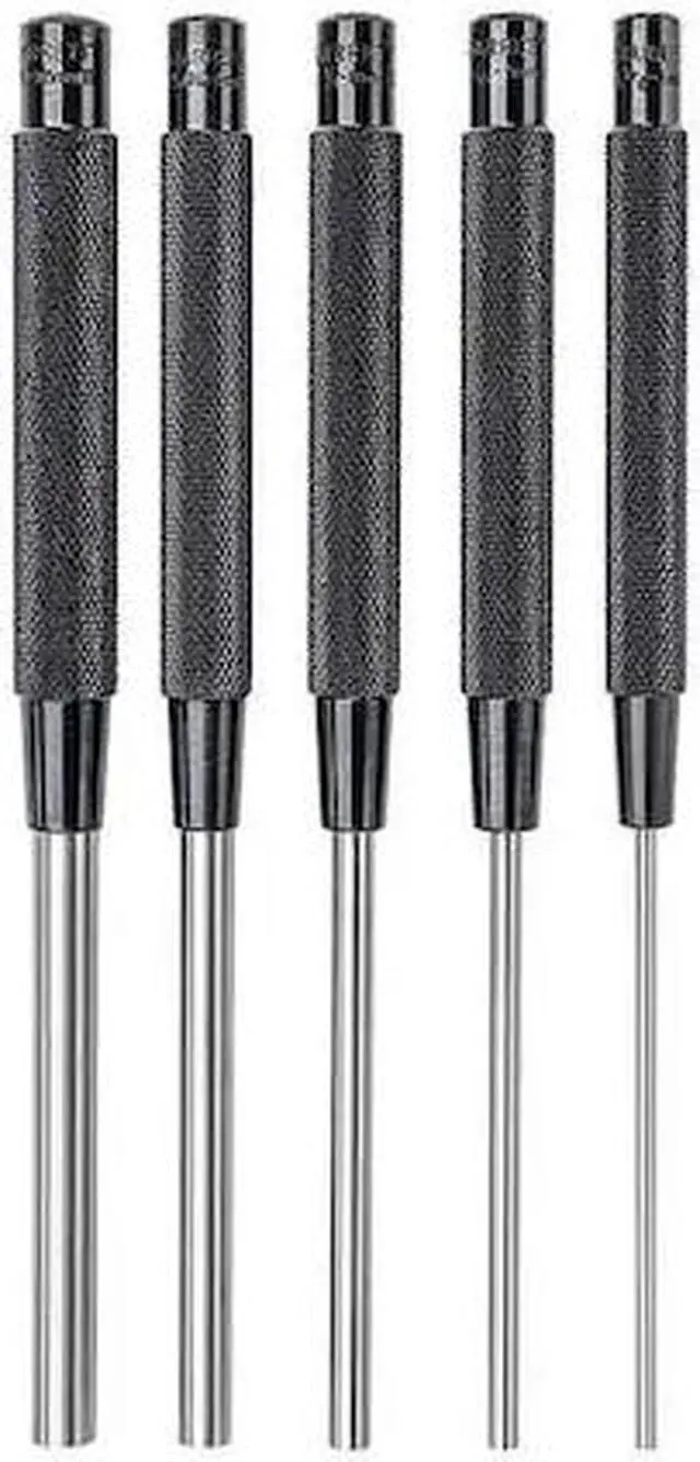 Alt view image 2 of 2 - Starrett Drive Pin Punch Set,5 Pieces,Steel  S248
