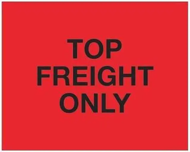Main image of TAPE LOGIC DL1229 Tape Logic® Labels, "Top Load Freight Only", 8" x 10",