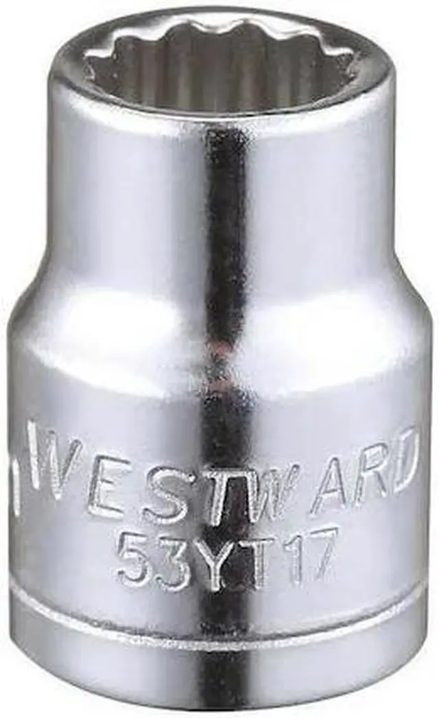 Main image of WESTWARD 53YT17 WESTWARD 3/8 in Drive, 9mm Triple Square Metric Socket, 12