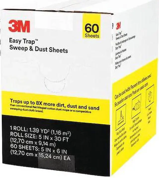 Alt view image 11 of 20 - 3M Easy Trap Duster 5" x 30ft White 60 Sheets/Box 59032W