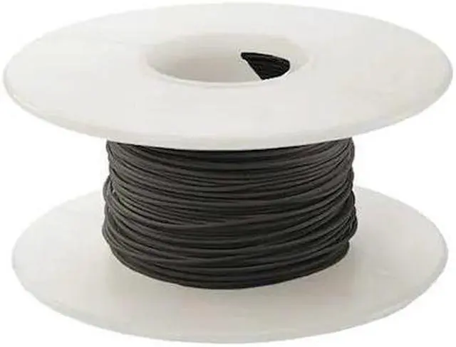 Main image of OK INDUSTRIES KSW24BLK-0100 Spooled Wrapping Wire, 24 AWG, Black, Kynar(R) KSW,