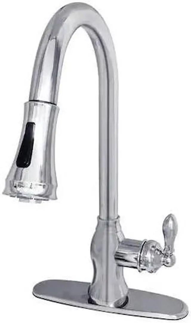 Alt view image 2 of 2 - Gourmetier GSY7771ACL American Classic Single-Handle Pull-Down Sprayer Kitchen Faucet, Polished Chrome