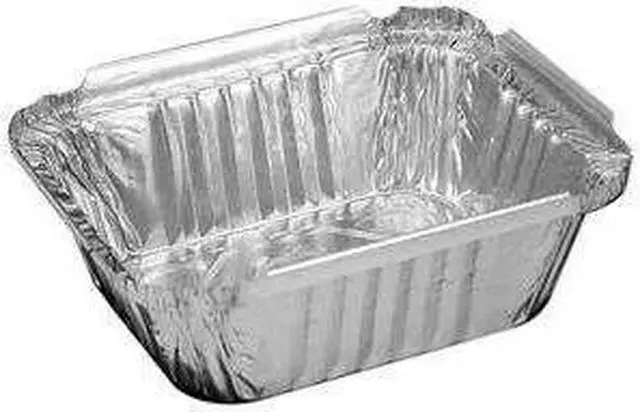 Alt view image 8 of 12 - Handi-foil 205930 Aluminum Oblong Container, 1 Pound, 5-9/16 x 4-9/16 x 1-5/8, 1000/Case, 1 Case