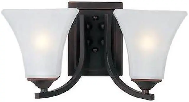 Main image of MAXIM LIGHTING 20099FTOI Aurora 2-Light 13.5" Wide Oil Rubbed Bronze Vanity