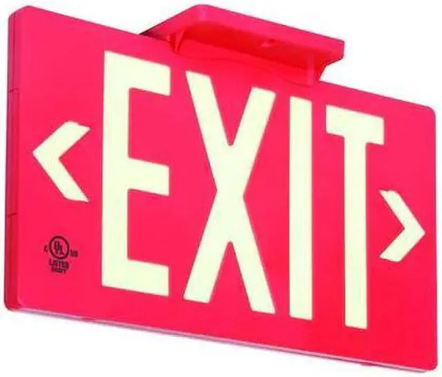 Main image of ZORO SELECT GRAN11416 Exit Sign,8 3/4 in x 15 1/2 in,Plastic, GRAN11416