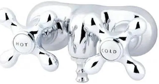 Alt view image 5 of 8 - Kingston Brass CC48T1 Vintage 3-3/8" Wall Mount Clawfoot Tub Filler
