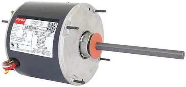 Alt view image 2 of 2 - DAYTON 4M061 Condenser Fan Motor,1/3 HP,1075 rpm,60Hz