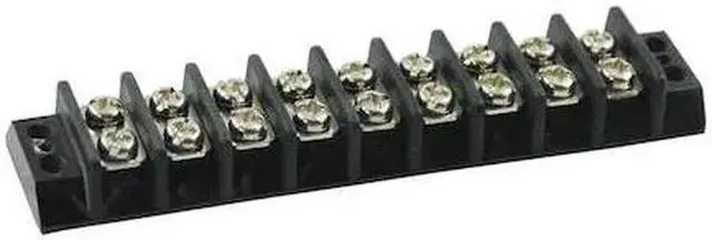 Main image of ZORO SELECT 6ZEF9 Terminal Strip,15A,9 Pole,300VAC