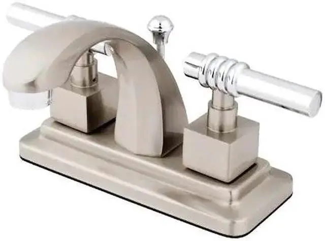 Alt view image 4 of 4 - Kingston Brass KS4647QL Two Handle 4 in. Centerset Lavatory Faucet with Brass Pop-up