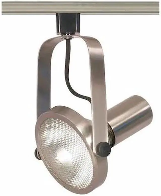 Main image of NUVO TH302 1-Light, PAR38, Track Head, Gimbal Ring, Brushed Nickel Finish