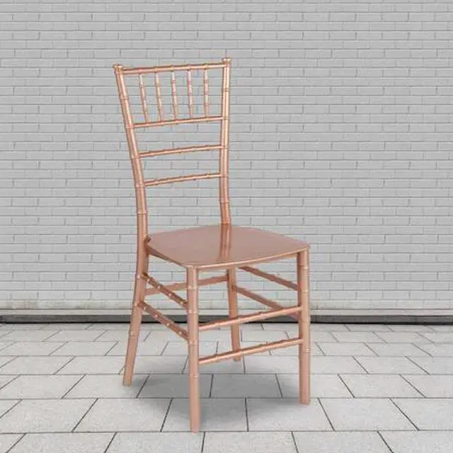 Alt view image 8 of 14 - Flash Furniture HERCULES PREMIUM Series Resin Chiavari Chair Gold 2 Pack (2LEGOLD) 2LEROSEM