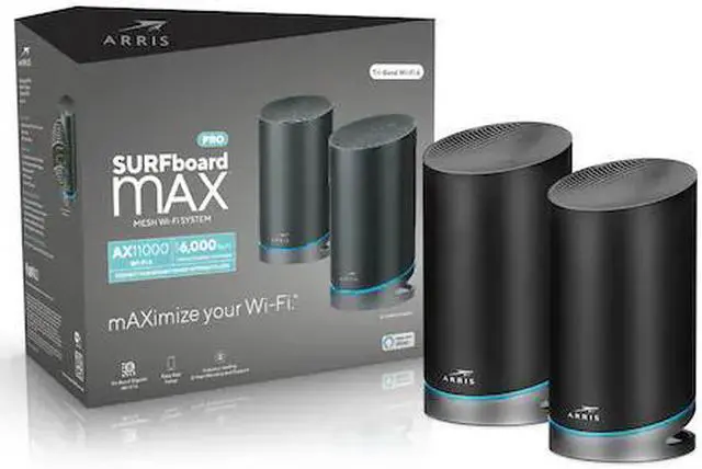 Main image of ARRIS 1000768 SURFboard mAX AX11000 Pro Mesh Wi-Fi 6 System (2 Pack) W133