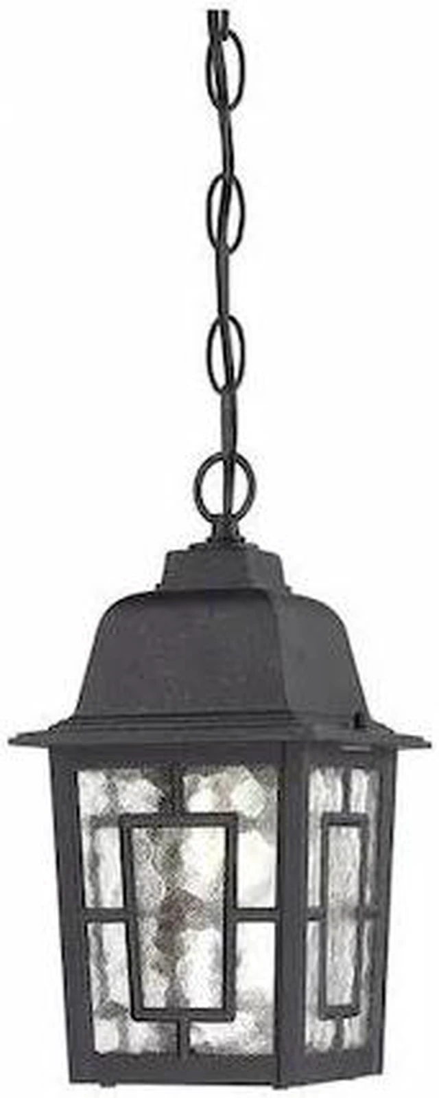 Main image of NUVO 60-4933 Banyan 1-Light 11 in. Outdoor Hanging with Clear Water Glass