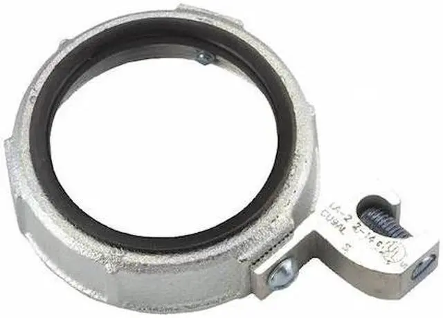 Alt view image 2 of 2 - RACO 1215 IMC Bushing, 1-1/4 in, Threaded, Iron, Zinc Plated, Gray
