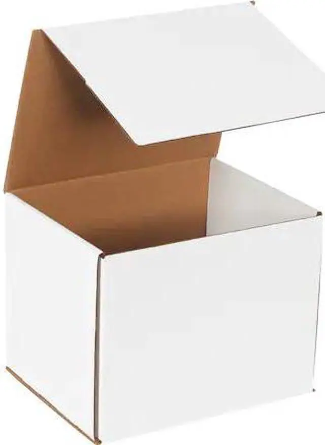 Main image of PARTNERS BRAND M1088 Corrugated Mailers, 10" x 8" x 8", White, 50/Bundle