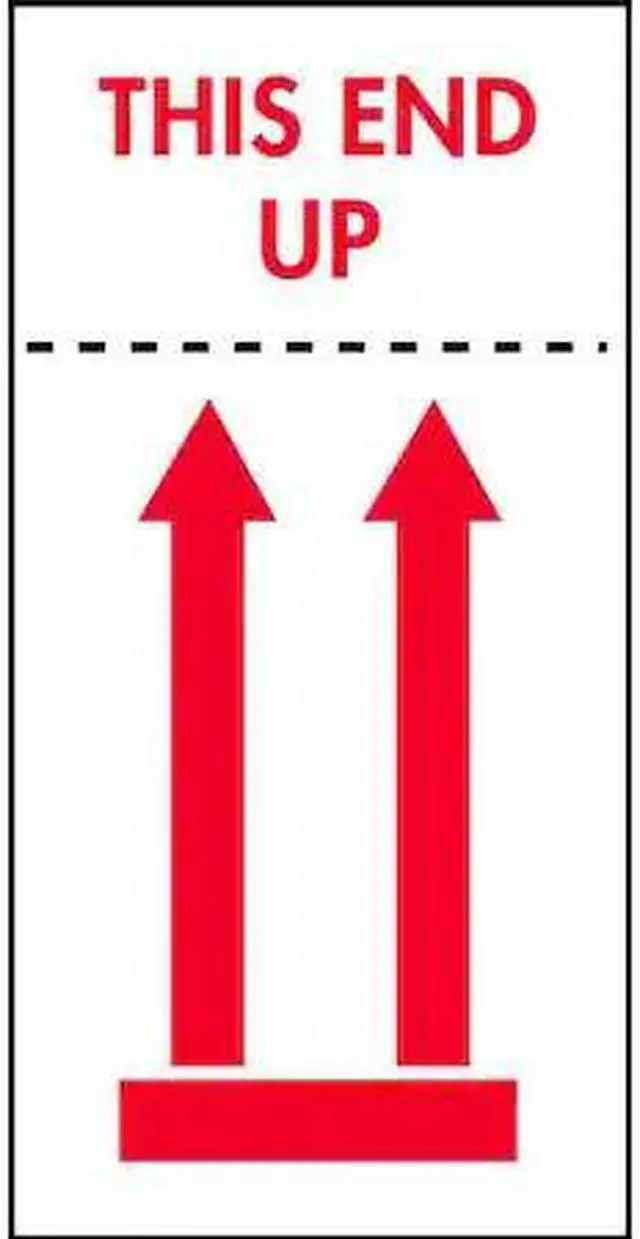 Main image of TAPECASE 16U861 InstructionalHandlingLabel,White,PK500