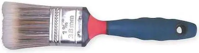 Main image of ZORO SELECT 1XRK5 1-1/2" Flat Sash Firm, Synthetic Bristle, Paint Brush, Rubber
