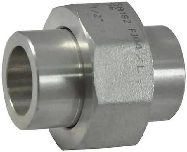 Main image of ZORO SELECT 1LUH8 1-1/2" Socket Weld 304 SS Union