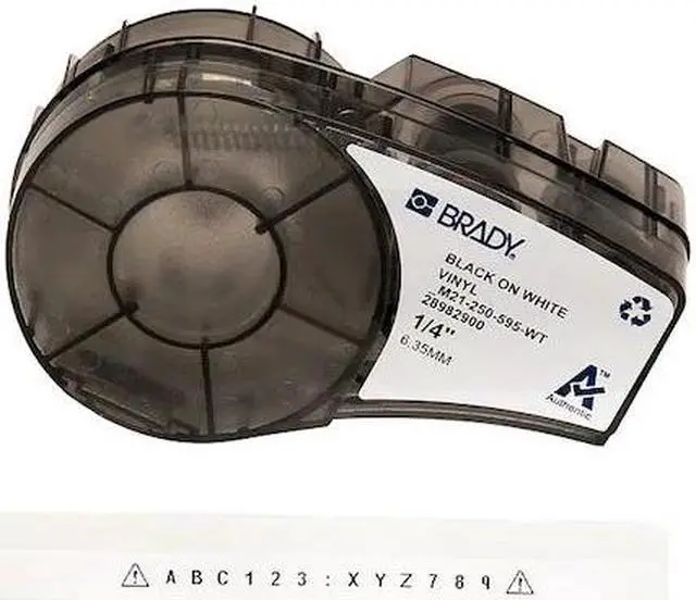 Alt view image 3 of 4 - BRADY M21-250-595-WT Label Tape Cartridge,Permanent Printer