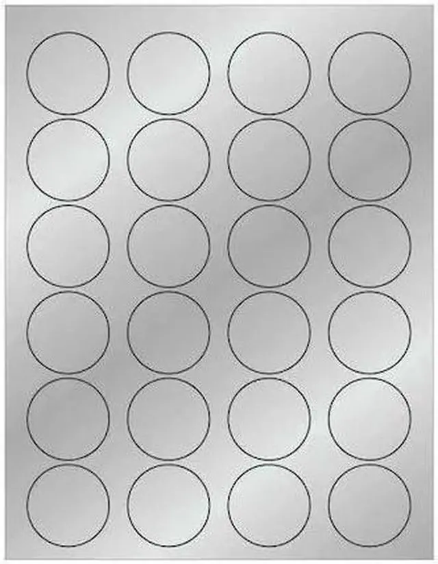 Main image of TAPE LOGIC LL216SR Tape Logic® Foil Circle Laser Labels, 1 5/8", Silver,