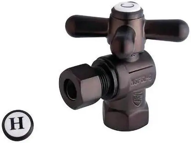 Main image of VINTAGE CC33105X CC33105X 3/8" IPS X 3/8" OD Comp Cross Handle Angle Stop