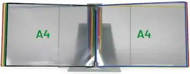 Main image of TARIFOLD D291A4LAN Desk Unit, 10 Assorted Color Pockets, Landscape Mode