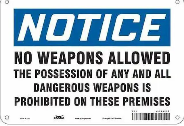 Main image of CONDOR 449M05 Safety Sign, 7 in Height, 10 in Width, Aluminum, Vertical