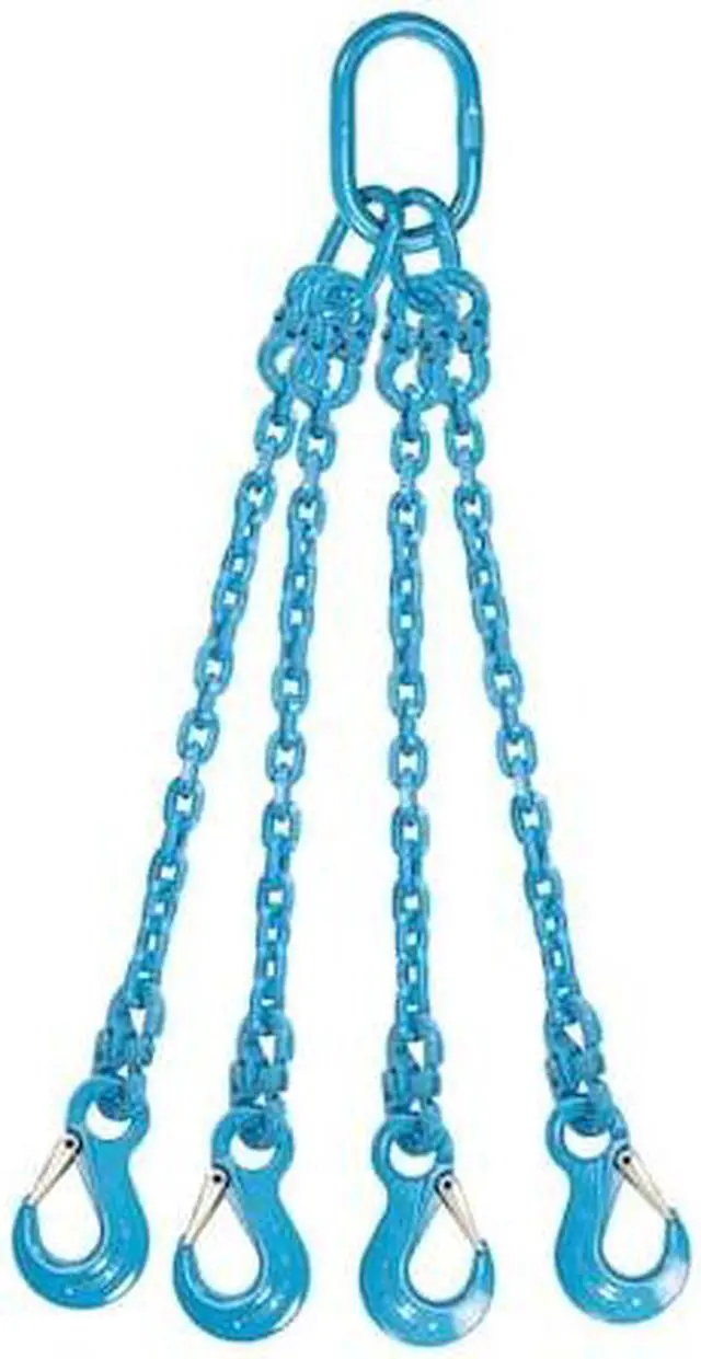 Main image of US CARGO CONTROL 38G120QOS-10 3/8" x 10' - Pewag 4 Leg Chain Sling w/ Sling