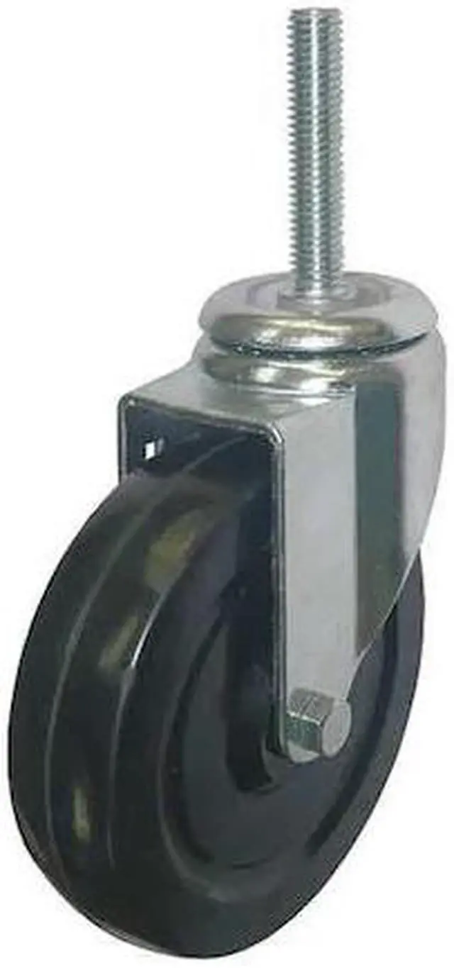 Main image of ZORO SELECT 20TM35 Swivel Stem Castr,Rubbr,5 in,200 lb,Blk