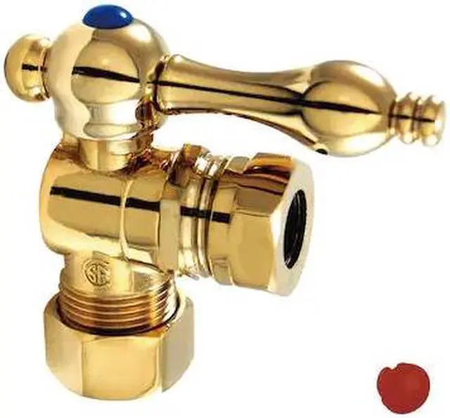 Main image of VINTAGE CC54302 CC54302 5/8" OD Comp X 1/2" X 7/16" OD Angle Stop with Handle