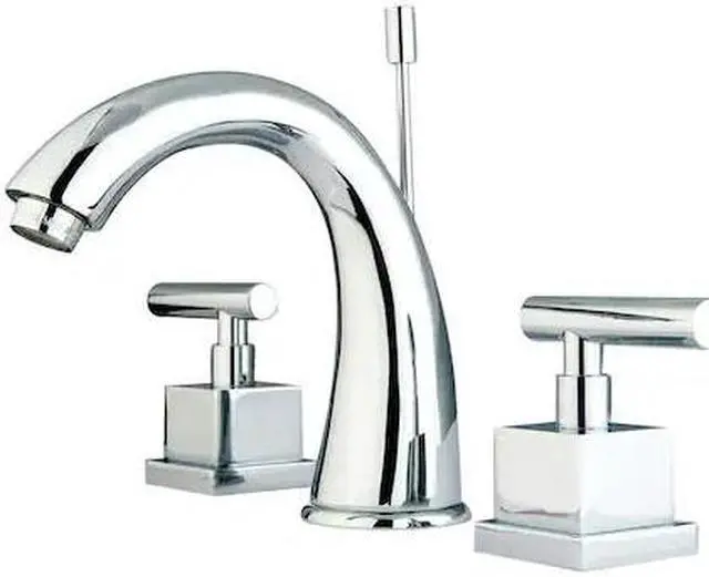 Alt view image 3 of 7 - CLAREMONT 8 WIDE SPREAD LAV FCT W/BRS POP-UP-Chrome Finish