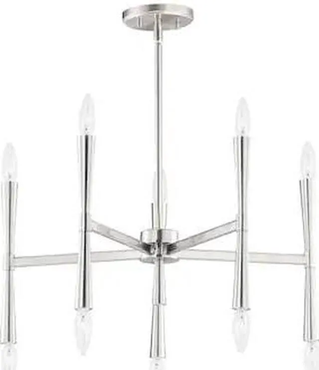 Main image of MAXIM LIGHTING 24625SN Rome 10-Light Chandelier