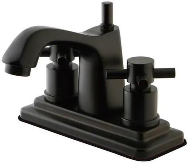 Alt view image 4 of 4 - Kingston Brass KS8645DX Concord Centerset Lavatory Faucet with Cross Handle & Pop-Up, Oil Rubbed Bronze