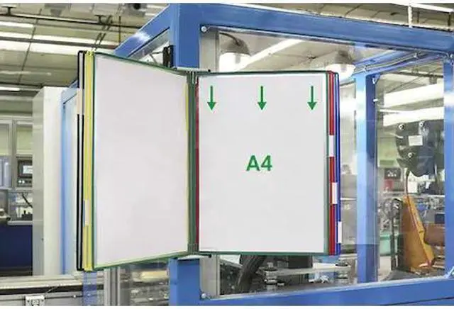 Main image of TARIFOLD W291A4 Wall Display Unit, 10 A4 Size Assorted Color Pockets