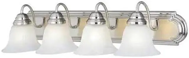 Main image of MAXIM 8014MRSN Essentials 4-Light 30" Wide Satin Nickel Vanity Light