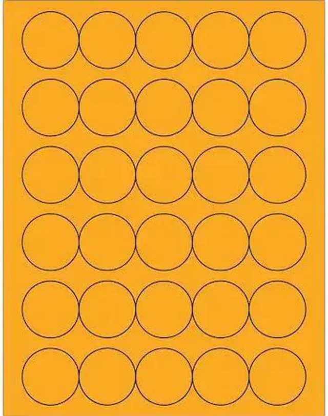 Main image of TAPE LOGIC LL192OR Tape Logic® Fluorescent Circle Laser Labels, 1 1/2",