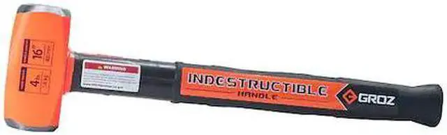 Main image of GROZ 34502 Indestructible Club Hammer,4 lb.,16"