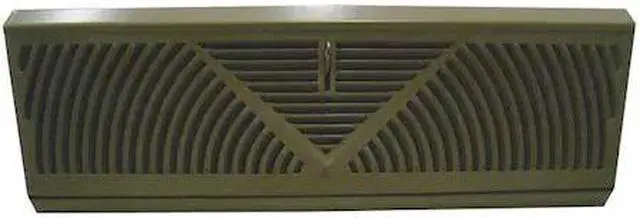 Main image of ZORO SELECT 4MJV7 Baseboard Register 4.5 X 15, Brown, Steel
